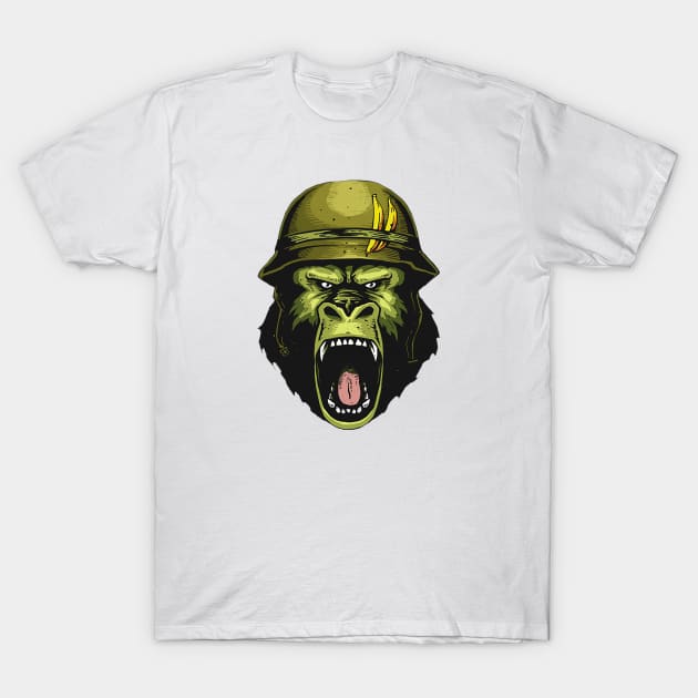 Angry Gorilla face T-Shirt by Unknownvirtuoso